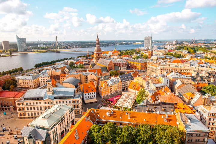 Thủ đô Riga của Latvia với kiến trúc cổ kính